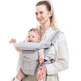 Baby Carrier, SpringBuds 4-in-1 Ergonomic Backpack Baby Wrap Carrier Front and Back for Newborns to