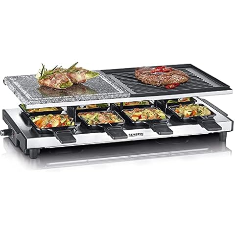 SEVERIN - Raclette con piedra natural y parrilla antiadherente de 1500 W Cover