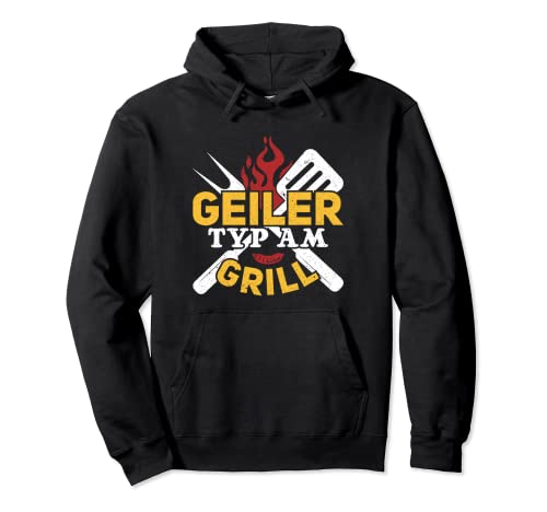 Bin Am Grillen Grillmeister Geiler Typ am Grill Pullover Hoodie