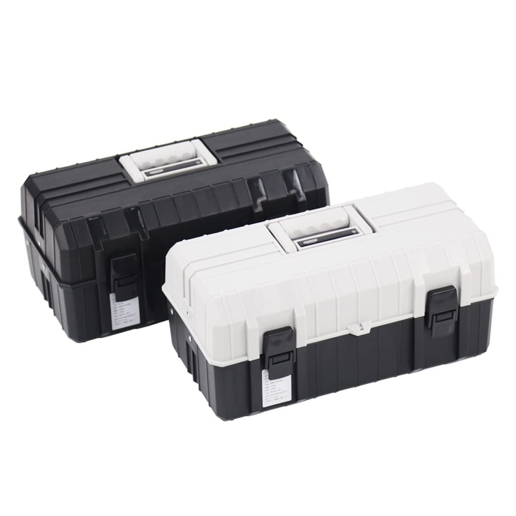 Cassetta degli attrezzi Cassetta portautensili portatile multifunzionale Cassetta portautensili in plastica pieghevole a tre strati Cassetta portautensili for utensili domestici Organizzatore degli at