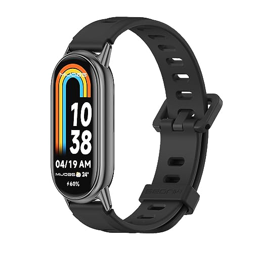 Image of Strap for Mi Band 8 Mi Band 9, Replacement Wristband for Xiaomi Mi Band 9 Silicone Sport Wrist Strap for Xiaomi Mi Band 8