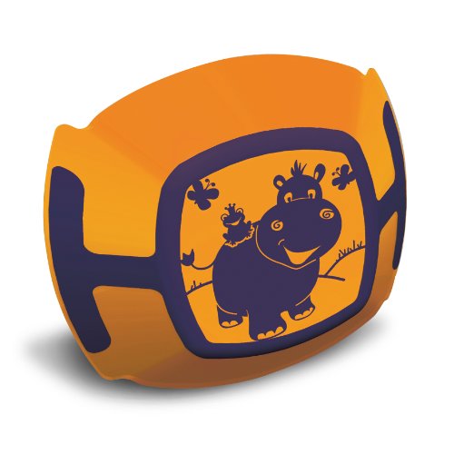 Plastorex Assiette Bi-Matière - Orange / Bleu