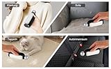EPERSU 2 in 1 Wiederverwendbarer Gel-Fusselroller, Tierhaarentferner, Tragbarer Reise Fusselrasierer, Klebriger Fusselrolle Abwaschbar (Schwarz)