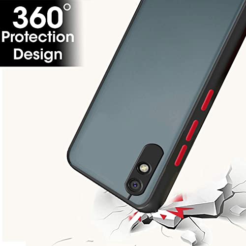 Image of TheGiftKart Basic Case for Xiaomi Redmi 9A 9i Sport (Polyethylene Terephthalate, TPU Black Bumper)