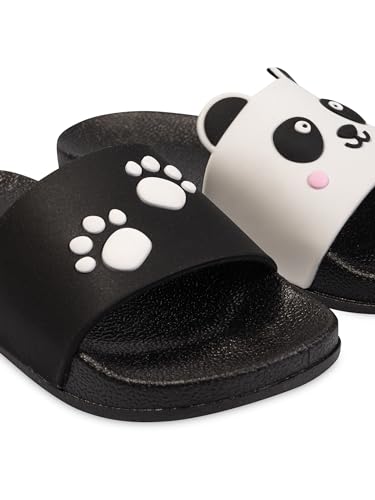 Dedoles Badeschuhe & Hausschuhe viele lustige Designs Bücher Kaffee Katze Party Pizza Dackel Fuchs Panda Delfin Geschenk, Farbe: Pandapfoten, Gr.: 31 EU