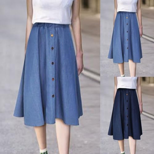 Generic Girls' Back to School A-Line Skirt High Waist Pleated Midi Skirt Perfect for School Everyday Wear for Women4