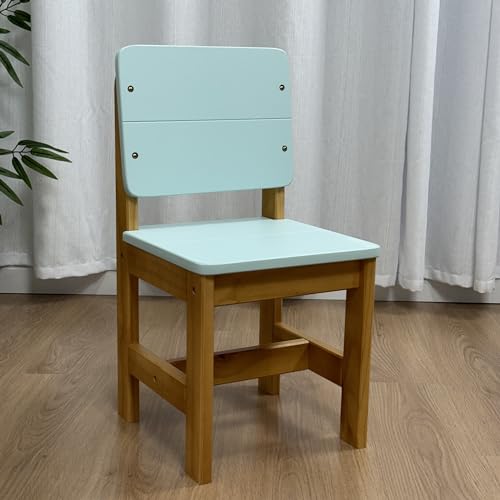 Conjunto Mesa Infantil Com 2 Cadeiras Madeira Maciça Verde
