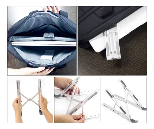 Suporte Notebook Ajustável Base Tablet Netbook Ergonômico Dobrável Regulável Leve Apoio Universal LA
