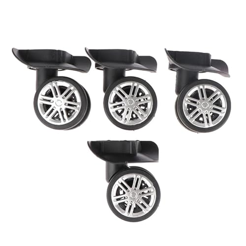 Luggage Wheels Replacement 2Pair Case Luggage Universal Wheels Trolley Case Parts Accessories for DIY Repair