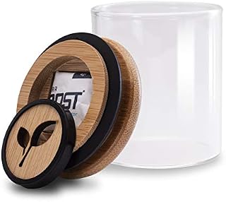 Smell Proof Container & Humidity Control Smart Lid (165ml). Kanhabu Airtight Jar is