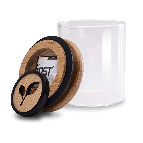 Smell Proof Container & Humidity Control Smart Lid (165ml). Kanhabu Airtight Jar is