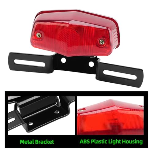 Feu arrière de moto LED Harley Bobber Chopper avec support de plaque - 6
