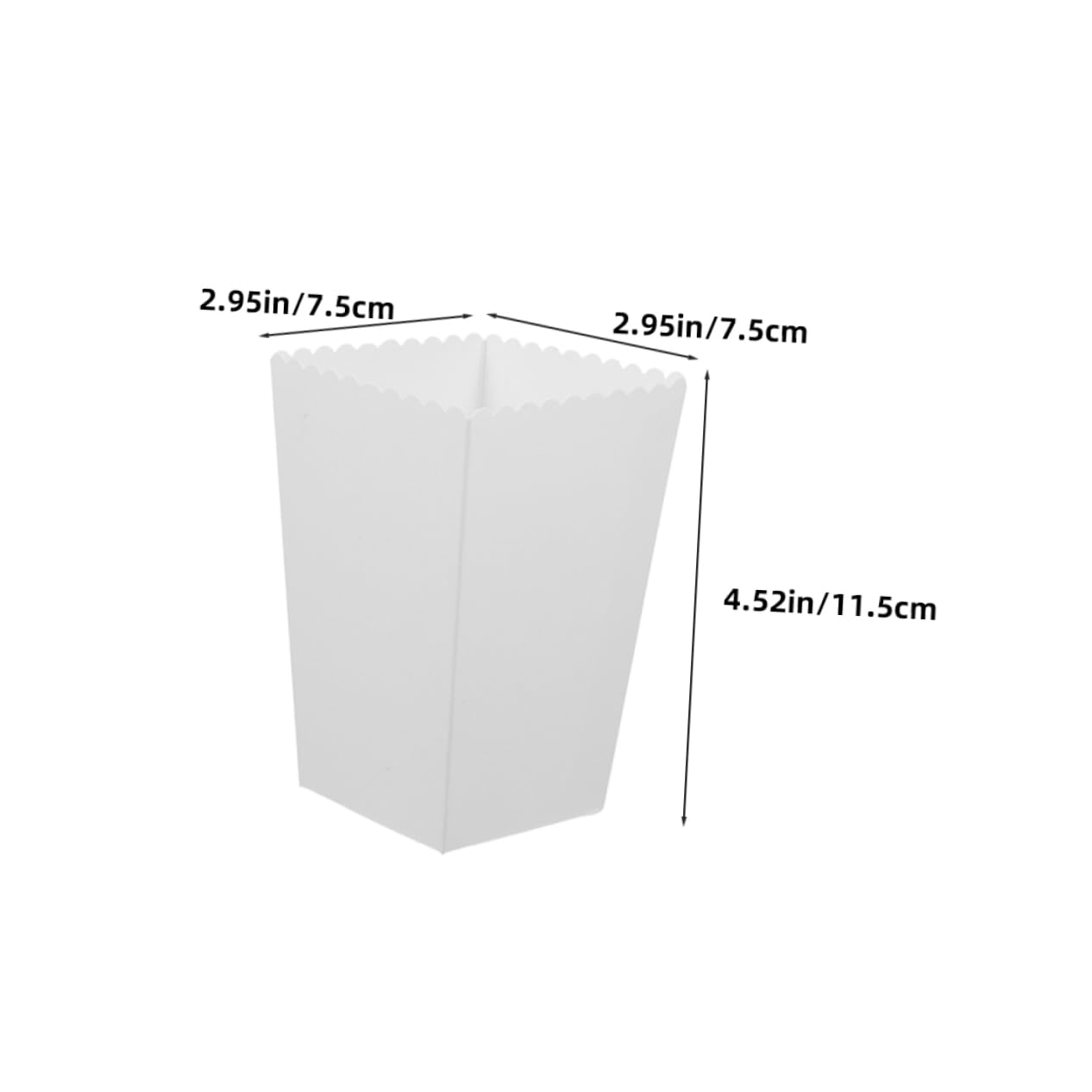 Cabilock 36pcs Box Food Packaging Box Party Popcorn Containers Party Popcorn Holders Bucket Popcorn Containers Movie Night Reusable Colorful Boxes Party Popcorn Cups White Paper