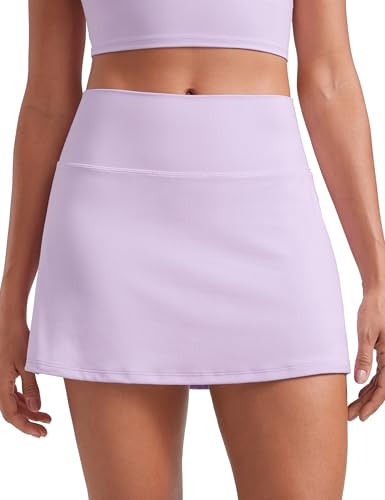 Image of CRZ YOGA Butterluxe High Waisted Tennis Skirts | Built-in Shorts with Pockets, Extremely Soft, Casual, A Line, Stretchy, Mini, Skort for Women