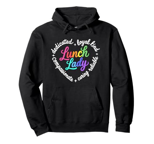 School Lunch Lady heart Pullover Hoodie