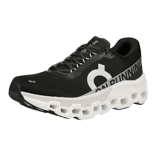 On Chaussures de course Cloudmonster 2 pour femme, Noir/givré, 37.5 EU