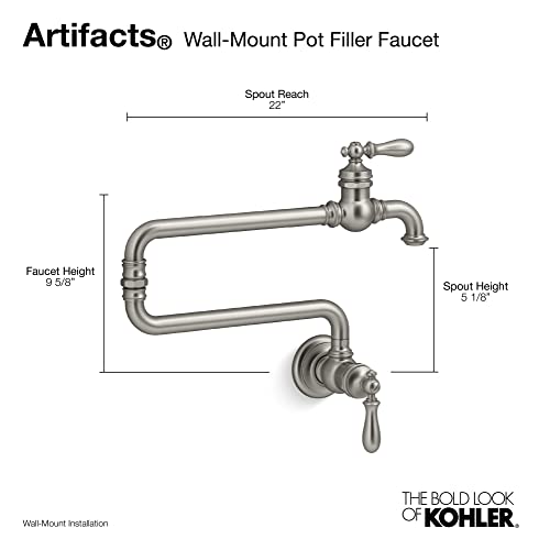Kohler 99270-Cp Artifacts Kitchen Sink Faucet, 9.26 X 5.39 X 12.82 Inches, Polished Chrome #TOP1