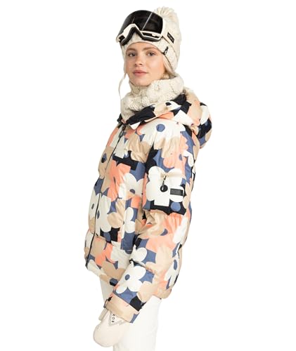 Roxy Women's Alofted Puffy 10k Waterproof, Insulated Snowboard Jacket, Pfas-Free3