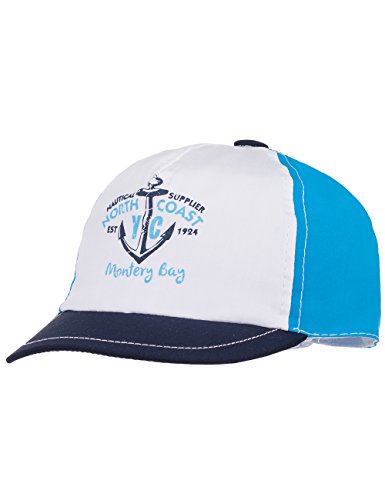 Preisvergleich Produktbild maximo Jungen Cap, Druck Kappe, Mehrfarbig (artikweiss / mittelmeerblau 115), 47 cm