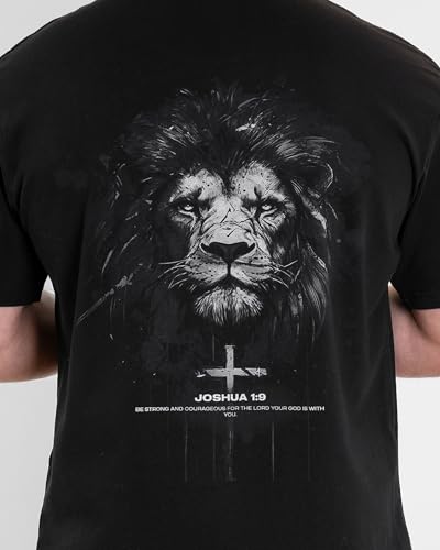 SAVD Christian Oversized T-Shirt for Men – Faith-Based Tee, 100% Cotton, Bible Verse Back Graphic, Bold Christian Design4