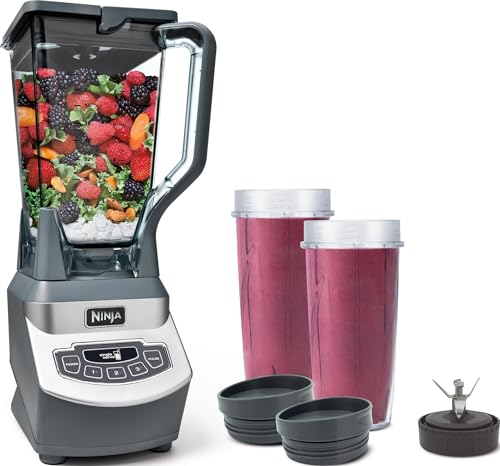 Ninja BL660 Professional Compact Smoothie & Food Processing Blender, 1100-Watts, 3 Functions -for...