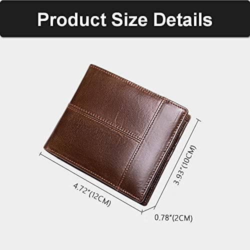 RFID Vintage Patchwork Style Cowhide Wallet Credit Card Holders2
