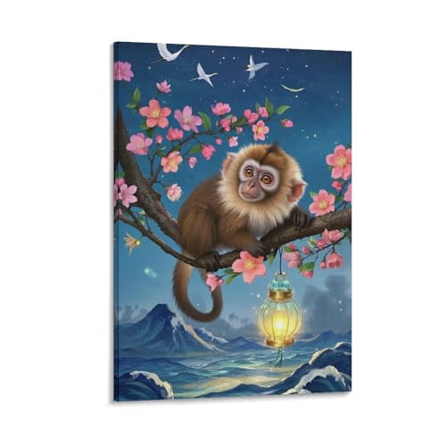 Impression sur toile Singe Murale décoration murale salon tableau