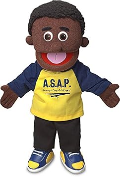 14" Always Say a Prayer, Black Boy, Christian Ministry Hand Puppet