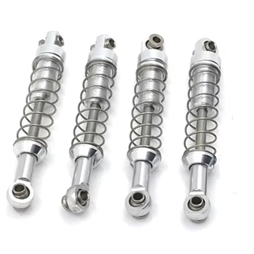 RC�J�[�A�b�v�O���[�h�p�[�c Compatible With MN D90 D91 D96 For MN98 99S For WPL C14 C24 B14 B24 1/12 RC�J�[�p�[�c ���^�� 4PCS �X�v�����O�V���b�N�p�A�E�^�[(White)