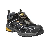 DEWALT Men's Cutter Safety Trainers 200J Steel Toe Cap SB SRA Safety Rating Black and Grey Size 11 UK
