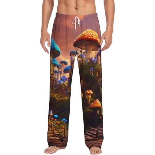 Pantalon de pyjama homme champignon magique doux confortable nuit