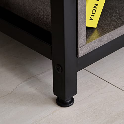 Homcom 68 Inch Office Table Computer Desk Workstation Bookshelf With Cpu Stand, Spacious Storage Shelves & Chic Modern Woodgrain Design, Grey #TOP7