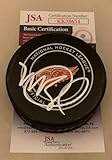 Mike Babcock signed Detroit Wings Official Game Puck autographed JSA - Autographed Olympic Pucks