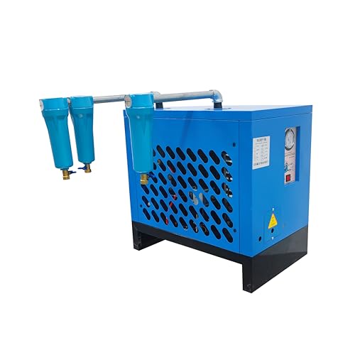 EQCOTWEA 35CFM Refrigerated Air Dryer for Air Compressor (7.5HP) High-Efficiency Compressed Air Dryer System with Water Oil Separation Freeze-Type Cooling Auto Drain 220V 600W