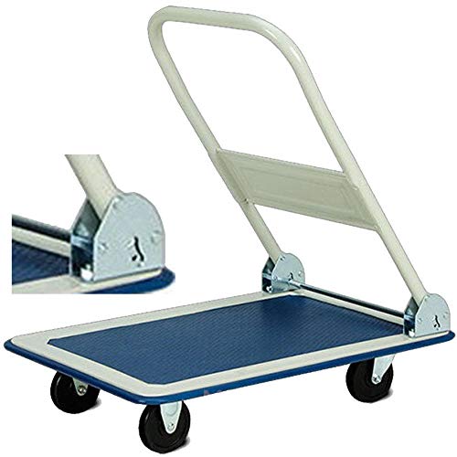 TAHA 150Kg Heavy Duty Folding Trolley Cart Platform Flat Barrow Sack comfortable
