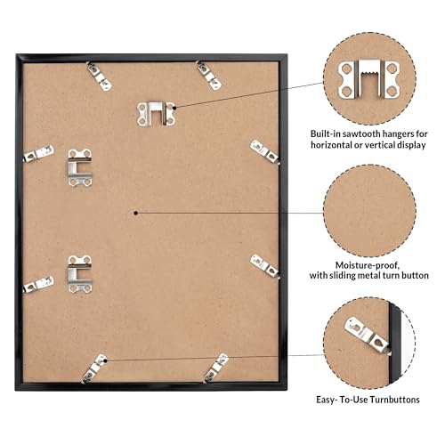 LaVie Home 19x27 Picture Frame for Wall Display, 19x27 Black Picture Frame with HD Plexiglas, 19 x 27 Poster Frame 1 Pack, Display Frame for Vertical or Horizontal, Classic Collection