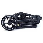 Pixini Buggy Palia - Sportwagen mit Liegefunktion und großem Einkaufskorb, klein zusammenklappbar (honeycomb schwarz)