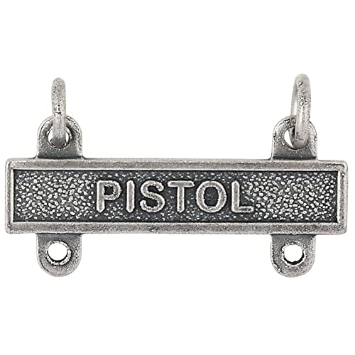 Army Pistol Qualification Bar Silver Oxide