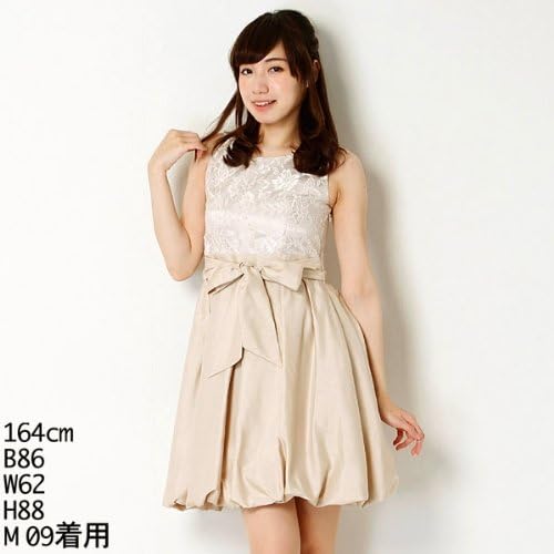 Amazon Co Jp ラボラトリー ワーク Laboratory Work ワンピース バルーンレースパーティーワンピース 21ライトベージュ M 服 ファッション小物