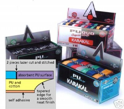 Karakal PU Super Grip, 24er Box, schwarz