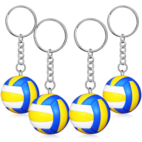 Porte-clés volley-ball bleu pour retrouver ses clés de casier