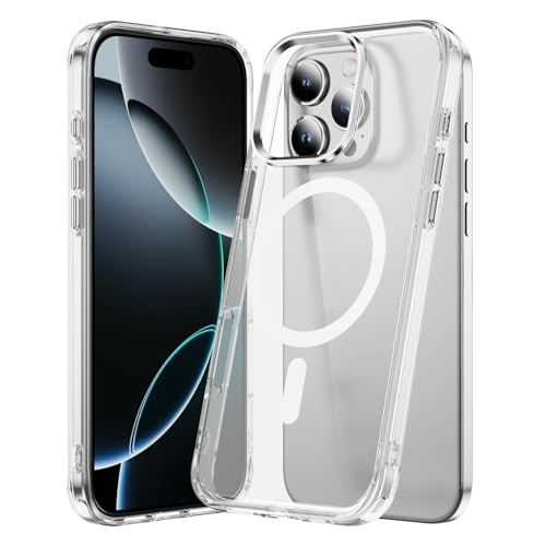 Keteen Magnetisch Hülle für iPhone 16 Pro Kompatibel mit MagSafe, Schutz nach Militärstandard, Hard PC Kratzfest Translu...