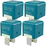 4-Pack 90080-87025 Automotive Relay, 12V 5-Pin, Compatible with Toyota Tundra Tacoma Sienna Lexus, Replaces...