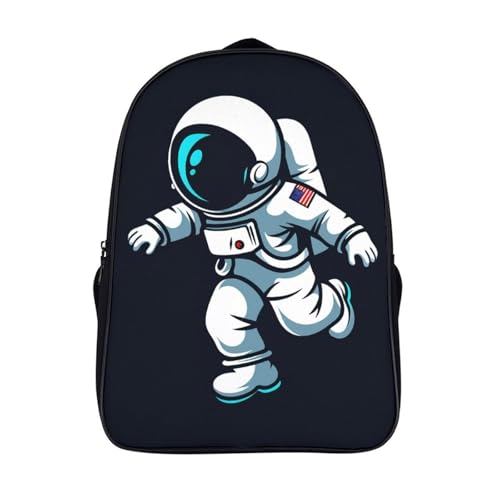 Mochila impermeable 3D de astronauta con relieve para preescolar