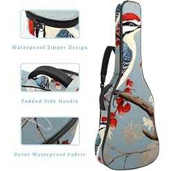 JRHEJTFZ Housse pour guitare acoustique de 1,9 cm d’épaisseur – Imperméable – Durable et élégant – Motif dessin animé – Pivert mignon, Multicolore., 42.9×16.9×4.7 in, Motif imprimé tendance - Les Beatles, Paul McCartney, John Lennon, RIngo Starr, George Harrison JRHEJTFZ Housse pour guitare acoustique de 1,9 cm d'épaisseur - Imperméable - Durable et élégant - Motif dessin animé - Pivert mignon, Multicolore., 42.9x16.9x4.7 in, Motif imprimé tendance – Image 4