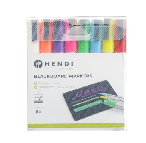 Feutres craie liquide effaçables 8 couleurs pour animer vos menus et tableaux de cuisine