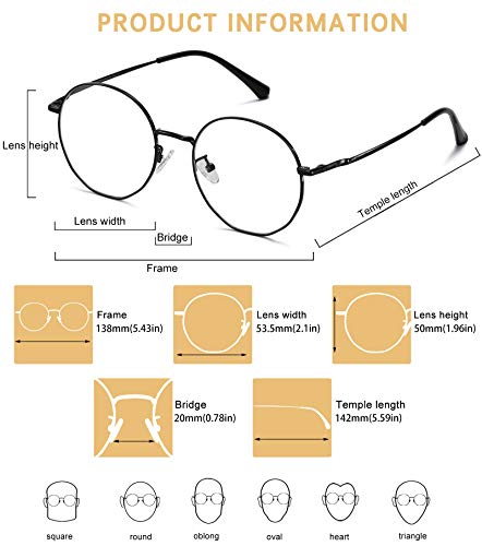 Gafas de filtro de luz azul con protección UV para juegos y PC sin graduar 3