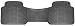 All-Weather Rubber Floor Mat Liner - for Autos - Built to Last Gray Rear Runner