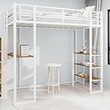 BASE DE COUCHAGE SOLIDE : Le lit superposé enfant repose sur un cadre à lattes métalliques renforcé, offrant un soutien homogène au matelas. Grâce à ses quatre pieds doubles, la structure du lit mezzanine 1 place assure une répartition uniforme du poids, garantissant un couchage ferme, durable et parfaitement adapté aux besoins des enfants.