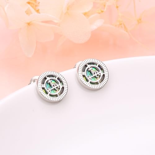 Sigil of Lilith Stud Earrings S925 Sterling Silver Sigil of Lilith Stud Earrings Gifts for Women Men4